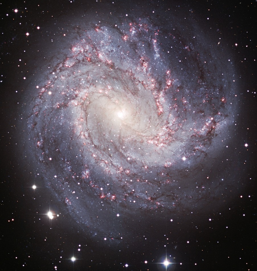 Südliche Feuerradgalaxie (M83) in sichtbarem Licht