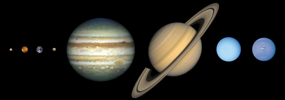 Sizes of planets