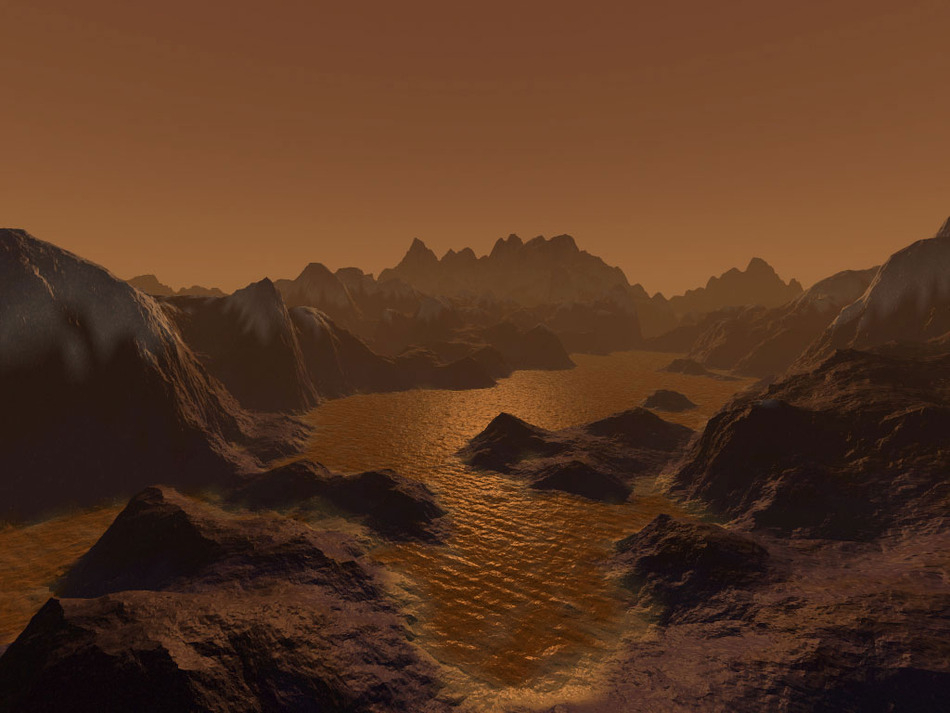 Lakes and Mountains on Titan