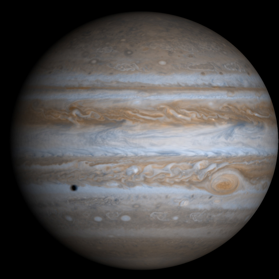Jupiter in seinen tatsächlichen Farben