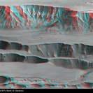 Coprates Chasma und Coprates Catena auf dem Mars (3D)