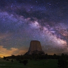 Devils Tower with Milky Way