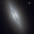Seitenansicht-Galaxie (auch Spindelgalaxie) NGC 5866